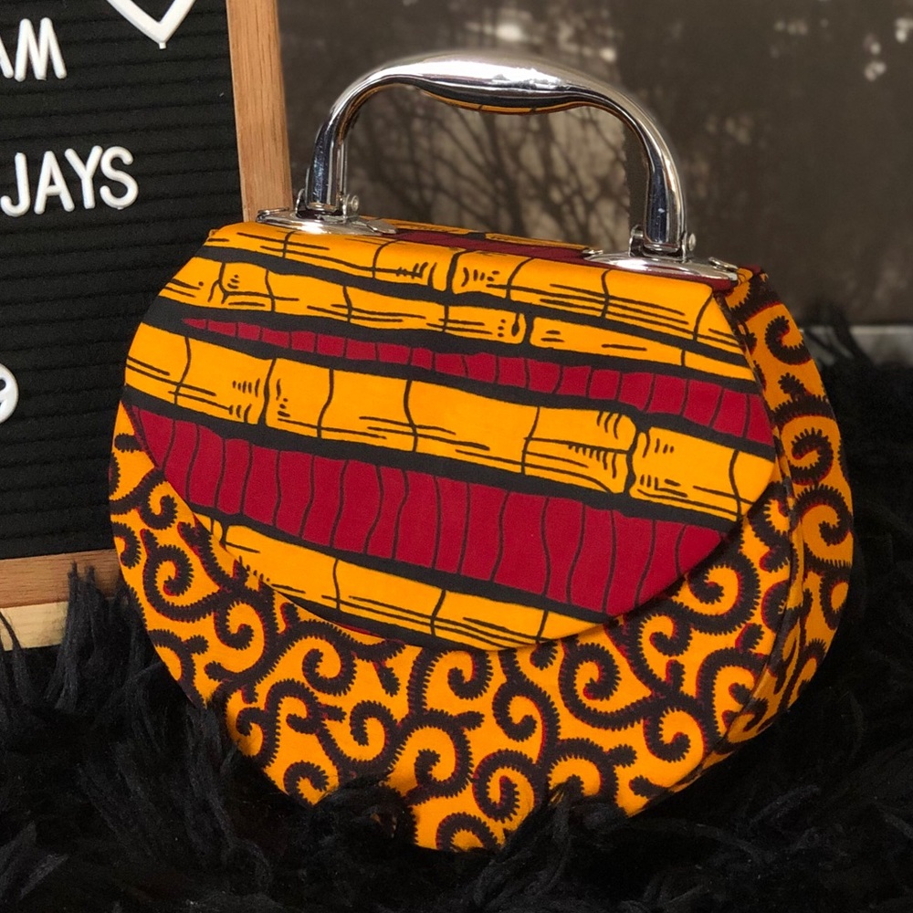 Vintage Handmade Ankara handbag